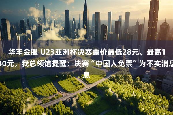 华丰金服 U23亚洲杯决赛票价最低28元、最高140元，我总领馆提醒：决赛“中国人免票”为不实消息